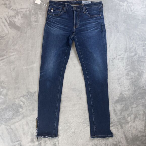 AG Adriano Goldschmied Jeans Womens 29R 30x28 The Legging Ankle Super Skinny - Picture 1 of 10
